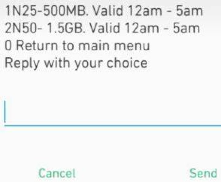 Airtel Night Plan: Airtel 500MB for N25 and 1.5GB for N200