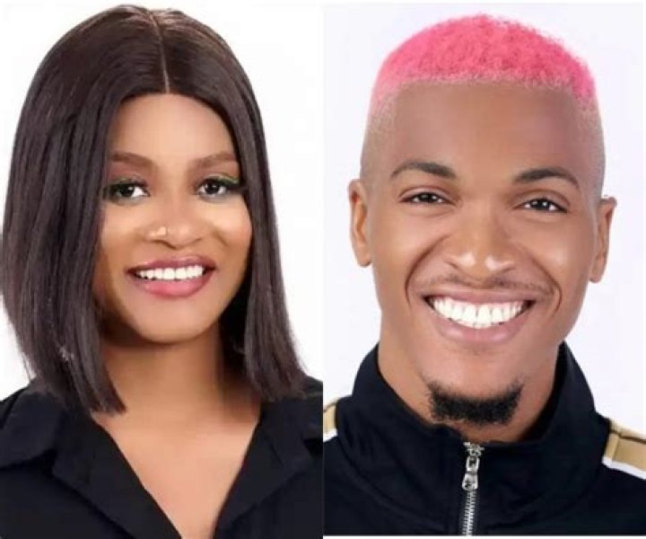 
BBNaija S7: Groovy And Phyna Finally Share Their First Public Kiss At The Party 