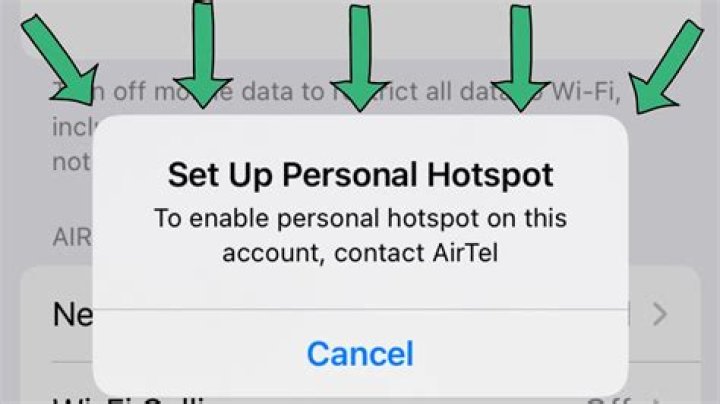 How to contact carrier for personal hotspot