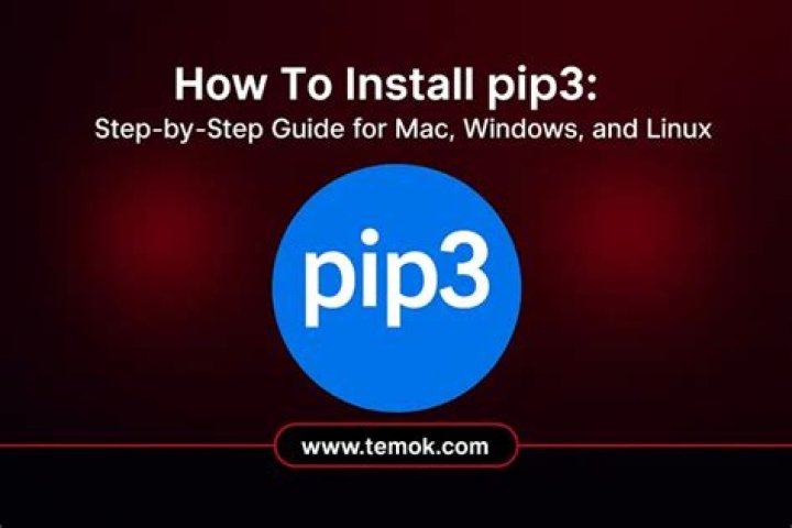 How to install pip3 macos