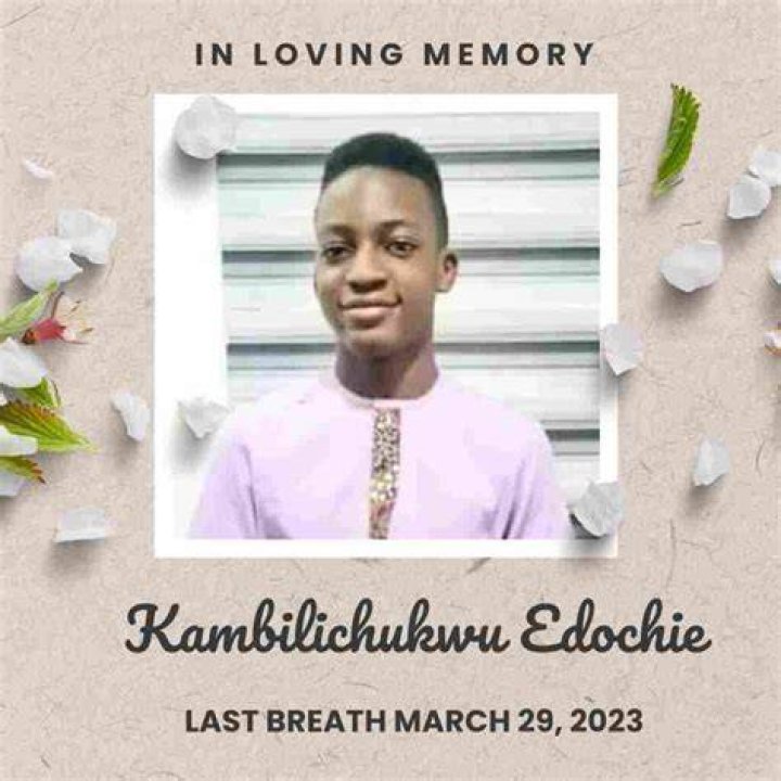 
Kambilichukwu Edochie | Death Cause 