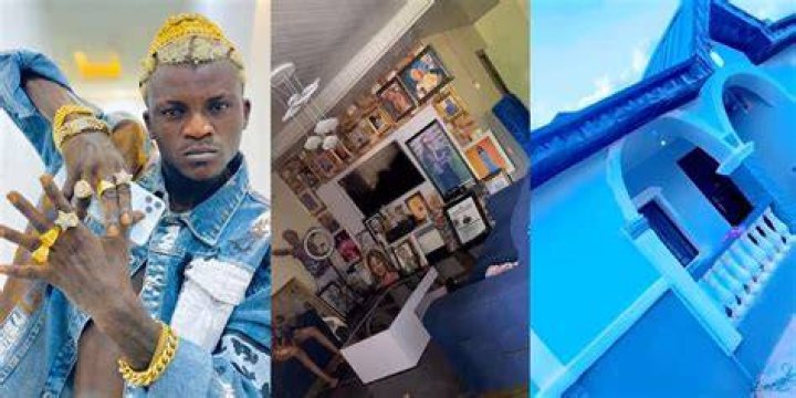 
“Na For This Kind House You Dey Live?” – Netizen Reacts As Singer Portable Shows Off His ‘Zazuu’ Villa 