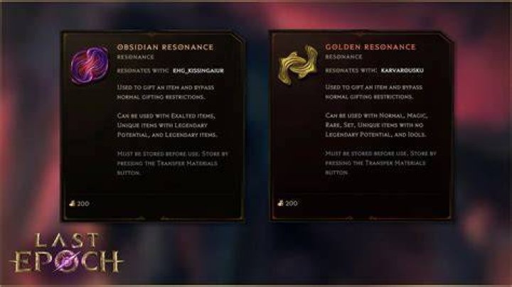 Obsidian Resonance in Last Epoch