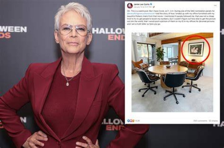 “What kind of person thinks this is art?”: Jamie Lee Curtis office photo artwork sparks widespread outrage
